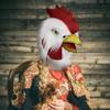 XYHJK White Rooster Mask Animal Mask, Fancy Dress Event and Party Fun Pet Animal Jungle Fun Halloween Party Dress Up (Color : White) view 3
