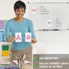 Attractivia Magnetic Big Alphabet ABC Flash Cards - 52 Sturdy Uppercase & Lowercase Large Letters, Colored - for Classroom Teachers, Homeschool, ESL, Kids and Adults view 2