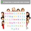 Attractivia Magnetic Big Alphabet ABC Flash Cards - 52 Sturdy Uppercase & Lowercase Large Letters, Colored - for Classroom Teachers, Homeschool, ESL, Kids and Adults view 4