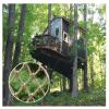 Rope Netting Treehouse Climbing Safety Net Heavy Duty Cargo Rope Ladder Truck Trailer Heavy Duty Balcony Netting Stair Protection Fence Decor (Size : 3 * 5m(10 * 16ft)) view 1