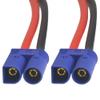 WMYCONGCONG 4 PCS 12AWG EC5 Male Connector to 4.0mm Banana Male Plug Battery Charge Lead Adapter Silicone Wire Cable for RC Helicopter Quadcopter Lipo Battery view 2