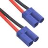 WMYCONGCONG 4 PCS 12AWG EC5 Male Connector to 4.0mm Banana Male Plug Battery Charge Lead Adapter Silicone Wire Cable for RC Helicopter Quadcopter Lipo Battery view 3