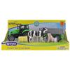 Breyer Horses Breyer Farms Tractor and Tag-a-Long Wagon Playset | 5" H x 11" L x 4" D | Cow and Pig Included | 1:32 Scale | Model #59238, Green view 4