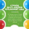 Civaner 6 Pieces Multi Colored Plastic Replacement Balls Small Bulldozer Popper Toy Balls 1.75 Inch Soft Crush Proof Air Filled Ocean Ball for Toddlers (Classic) view 3
