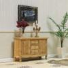 iLAND Miniature Wooden Dollhouse Furniture Set: Sofa, Cabinets, Coffee Table for Dollhouse Living Room (Classic Doll Furniture 7pcs) view 3
