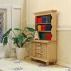iLAND Miniature Wooden Dollhouse Furniture Set: Sofa, Cabinets, Coffee Table for Dollhouse Living Room (Classic Doll Furniture 7pcs) view 4