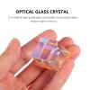 ibasenice Cube of Light Optical Glass Crystal Prop Optical Decor Optical Prism Ornament Decorative Prism Physical Prism Tabletop Decoration Square Prism view 4