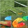 Winged Sirenny Youth Silk Ribbon Dancer Wand, Church Worship & Praise Adoration Dance Flag Banner, Juggling Play Silk Streamer with Rods (59" Peacock Green Fading) view 2