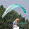 Winged Sirenny Youth Silk Ribbon Dancer Wand, Church Worship & Praise Adoration Dance Flag Banner, Juggling Play Silk Streamer with Rods (59" Peacock Green Fading) view 4