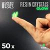 Green Stuff World for Models & Miniatures - Green Glow Resin Crystals - Medium 10392, GSWD-10392 view 2