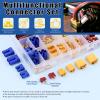 Glarks 59Pcs XT60/XT90/EC3/EC5 / T-Plug Deans 3.5mm Banana Plug Male Femalel Connectors Adapter with Heat Shrink Tubing and 14 Gauge Silicone Wire for RC ESC Lipo Battery Motor view 3