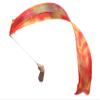 Winged Sirenny Youth Silk Ribbon Dancer Wand, Church Worship & Praise Adoration Dance Flag Banner, Juggling Play Silk Streamer with Rods (71" Flame) view 1