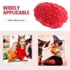 DOITOOL 2PCS Realistic Brain Halloween Horror Props - Plastic Bloody Body Parts Fake Brain for Party Decoration Funny Brainrot Halloween Accessories view 2