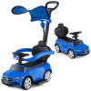 HONEY JOY Ride On Push Car, Licensed Mercedes-Benz Push Cars for Toddlers, Adjustable Canopy & Seat Storage, Horn, Toddler Push Car with Handle, Ride On Toy for Boys Girls(Blue) view 1