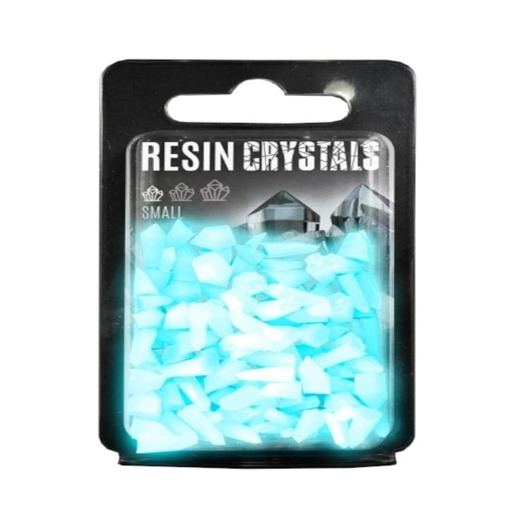 Green Stuff World for Models and Miniatures  Aqua Turquoise Glow Resin Crystals  Small 10386