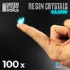 Green Stuff World for Models and Miniatures  Aqua Turquoise Glow Resin Crystals  Small 10386 view 2