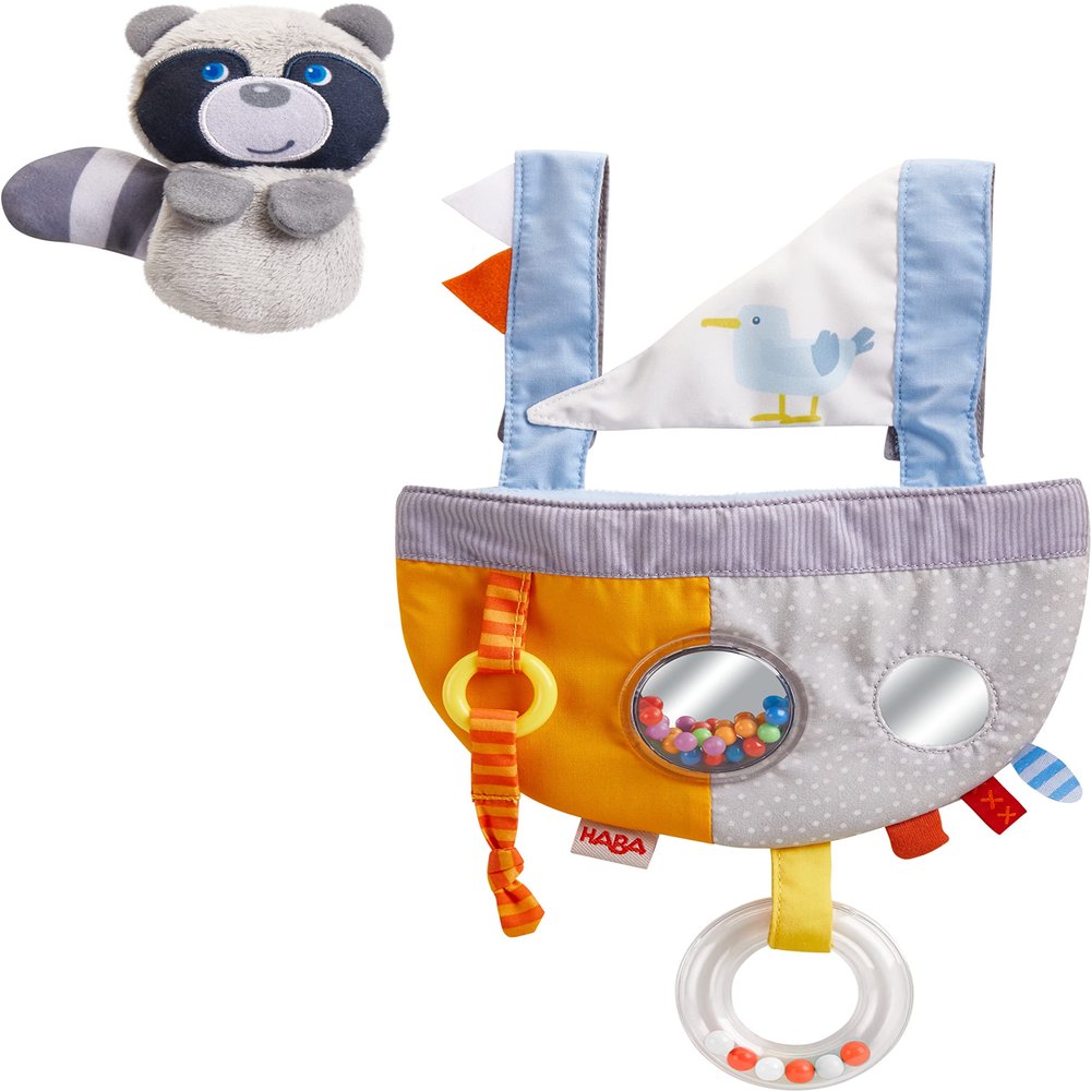 HABA - First Toy - Raccoon Sailor - 6 Months and Up - 306382