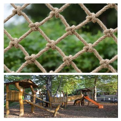Cargo Net Hemp Rope Grid Heavy Duty Children Outdoor Climbing Net Railing Safety Net Balcony Stairs Garden Protection Net Indoor Ceiling Hanging Bridge Decorative (Size : 1 * 3m(3 * 10ft))