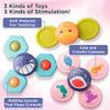 KayLe Spinning Top Sensory Toys for Toddlers - Suction Cup Baby Sensory Toy with Rattle - Bath Time & Playtime Fun -Ocean Animal Designs - Safe & Engaging Baby Toys view 2