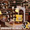 Kisoy Dollhouse Miniature with Furniture Kit, DIY 3D Wooden DIY House Kit with Dust Cover,Handmade Tiny House Toys for Teens Adults Gift(Leisurely Moment) view 3