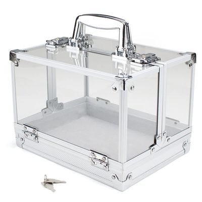 Heavy Duty Acrylic 600 Chip Capacity Poker Chip Carrier - Includes Chip Trays!