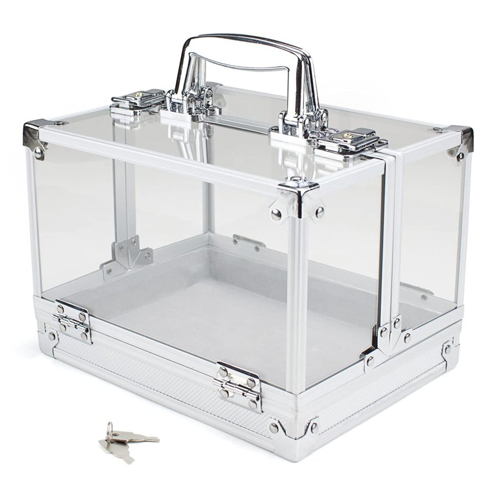 Heavy Duty Acrylic 600 Chip Capacity Poker Chip Carrier - Includes Chip Trays!