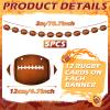 Chinco 5 Pcs Football Garland Banner Football Party Decorations Cutouts Hanging Swirls for Birthday Party Supplies Assembled Sports Themed Home Decor Favors view 2