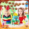 Chinco 5 Pcs Football Garland Banner Football Party Decorations Cutouts Hanging Swirls for Birthday Party Supplies Assembled Sports Themed Home Decor Favors view 3