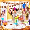 Chinco 5 Pcs Football Garland Banner Football Party Decorations Cutouts Hanging Swirls for Birthday Party Supplies Assembled Sports Themed Home Decor Favors view 4