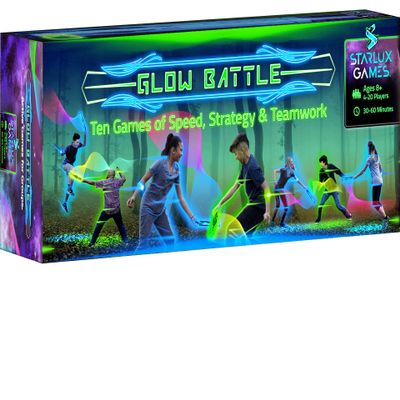 Starlux Games Glow Battle - Family Pack: A Thrilling, Glowing Sword Game | 2-8 Players, Age 8+ | Family Games for Kids & Adults | Tween Boys Gift Ideas | Outdoor Toys | Glow Games for Kids 8-12
