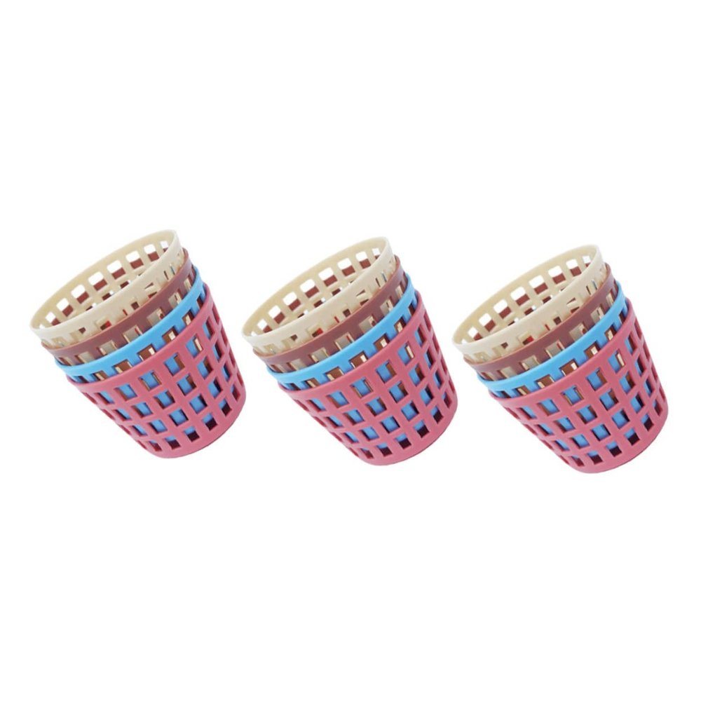 Kisangel Miniature Storage Basket Model 12Pcs Small Dollhouse Laundry Hamper Box 1.77X1.25X1.22In Mini Home Decor Doll Accessories