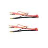 LINSYRC 2pcs T-Plug Female to 4mm Banana Plug Bullet Male Connector Adapter Cable with 2S JST-XH Balance for 2S 7.4V Lipo Batteries view 1