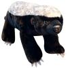 ZHONGXIN MADE Simulation Honey Badger Plush Toy - Black 20'' Realistic Wild African Badger Stuffed Animal Toys, Lifelike Standing Wild Animals Plush Toy Collection Gifts for Kids (20 inch) view 1