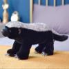 ZHONGXIN MADE Simulation Honey Badger Plush Toy - Black 20'' Realistic Wild African Badger Stuffed Animal Toys, Lifelike Standing Wild Animals Plush Toy Collection Gifts for Kids (20 inch) view 3
