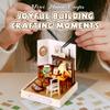Kisoy Dollhouse Miniature with Furniture Kit, DIY 3D Wooden DIY House Kit with Dust Cover,Handmade Tiny House Toys for Teens Adults Gift(Elegant Studio) view 4