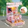 Kisoy Dollhouse Miniature with Furniture Kit, DIY 3D Wooden DIY House Kit with Dust Cover,Handmade Tiny House Toys for Teens Adults Gift(Sweet Talk) view 2