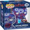 Captain america Marvel Patriotic Age (Art Series) - Pop! & Tee Men's Funko Pop! Standard M view 4