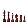 The Chess Empire- Henri Chavet Series B210 Reproduction Chess Pieces Boxwood & Padauk 3.625" Weighted Wood Chess Set Pieces only view 2