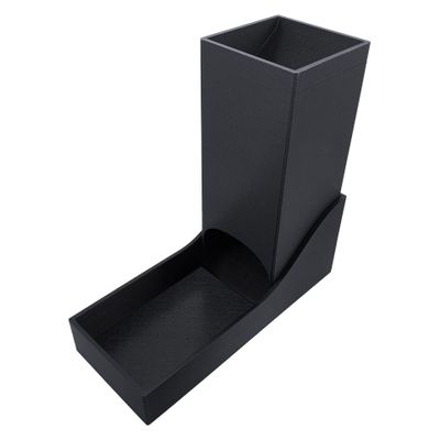 EnderToys DND Dice Tower and Tray (Collapsible) - Black Dice Tray