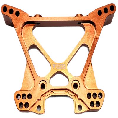 NHX RC Aluminum Rear Shock Tower Set - Orange: Traxxas Slash 4x4