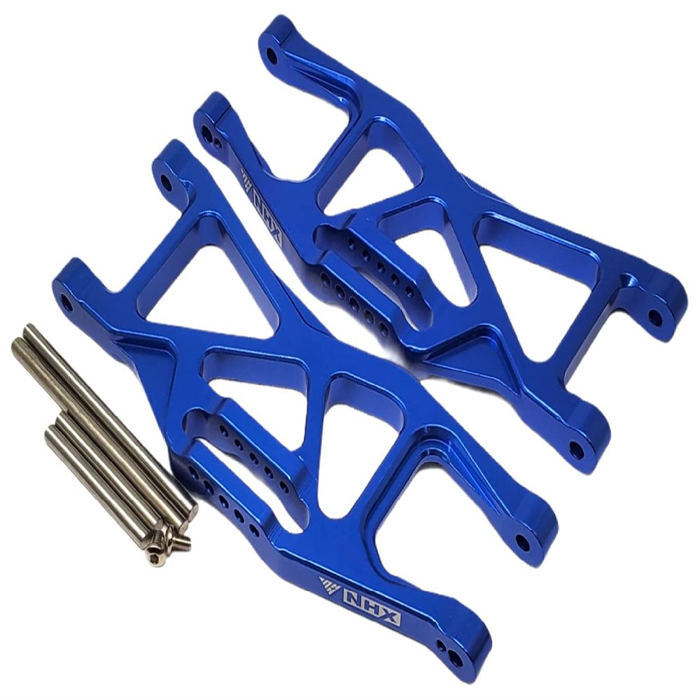 NHX RC Aluminum Front/Rear Lower Suspension Arms - Blue: TRAXXAS 1/10 MAXX