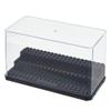 OLYCRAFT Acrylic Minifigure Display Case Box Display Case for Minifigure Action Figures Blocks Removable Display Box Cube Showcase for Models Gifts Dustproof Storage Display Boxes - Black view 1