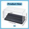 OLYCRAFT Acrylic Minifigure Display Case Box Display Case for Minifigure Action Figures Blocks Removable Display Box Cube Showcase for Models Gifts Dustproof Storage Display Boxes - Black view 2