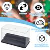 OLYCRAFT Acrylic Minifigure Display Case Box Display Case for Minifigure Action Figures Blocks Removable Display Box Cube Showcase for Models Gifts Dustproof Storage Display Boxes - Black view 3