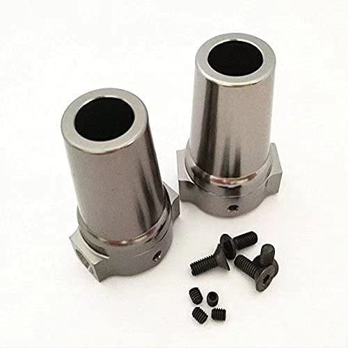 Aluminium Straight AXLE ADAPTER-1PR Set for Axial 1-10th Scale Yeti Grey