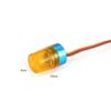LAFEINA LED Strobing Rotating Flashing Light 9x15mm Lamp for RC Model Police Firefighting Ambulance Car Truck Lighting (2 Pack, Yellow) view 2
