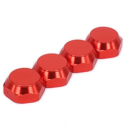 Replacement Part For M17 17mm Wheel Hub Hex Nut Fine Cover For 1/8 RC Model Car Truck Upgraded Hop-up Parts - (Color: Red)