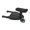 Rhinoon 2 in 1 Stroller Board with Seat, Comfortable Wheeled Board Stroller Pedal, Universal Adjustable Buggy Board, Fits Most Strollers On The Market, Under 55 Pounds, Blue view 1