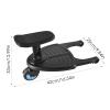 Rhinoon 2 in 1 Stroller Board with Seat, Comfortable Wheeled Board Stroller Pedal, Universal Adjustable Buggy Board, Fits Most Strollers On The Market, Under 55 Pounds, Blue view 2
