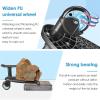 Rhinoon 2 in 1 Stroller Board with Seat, Comfortable Wheeled Board Stroller Pedal, Universal Adjustable Buggy Board, Fits Most Strollers On The Market, Under 55 Pounds, Blue view 4